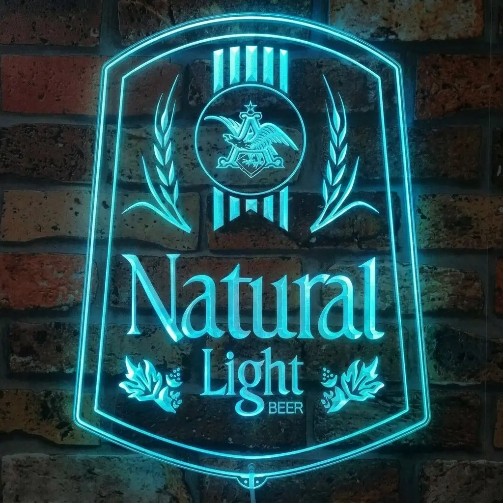 Natural Light Beer Neon Led Sign With Dynamic Rgb Colors 3
