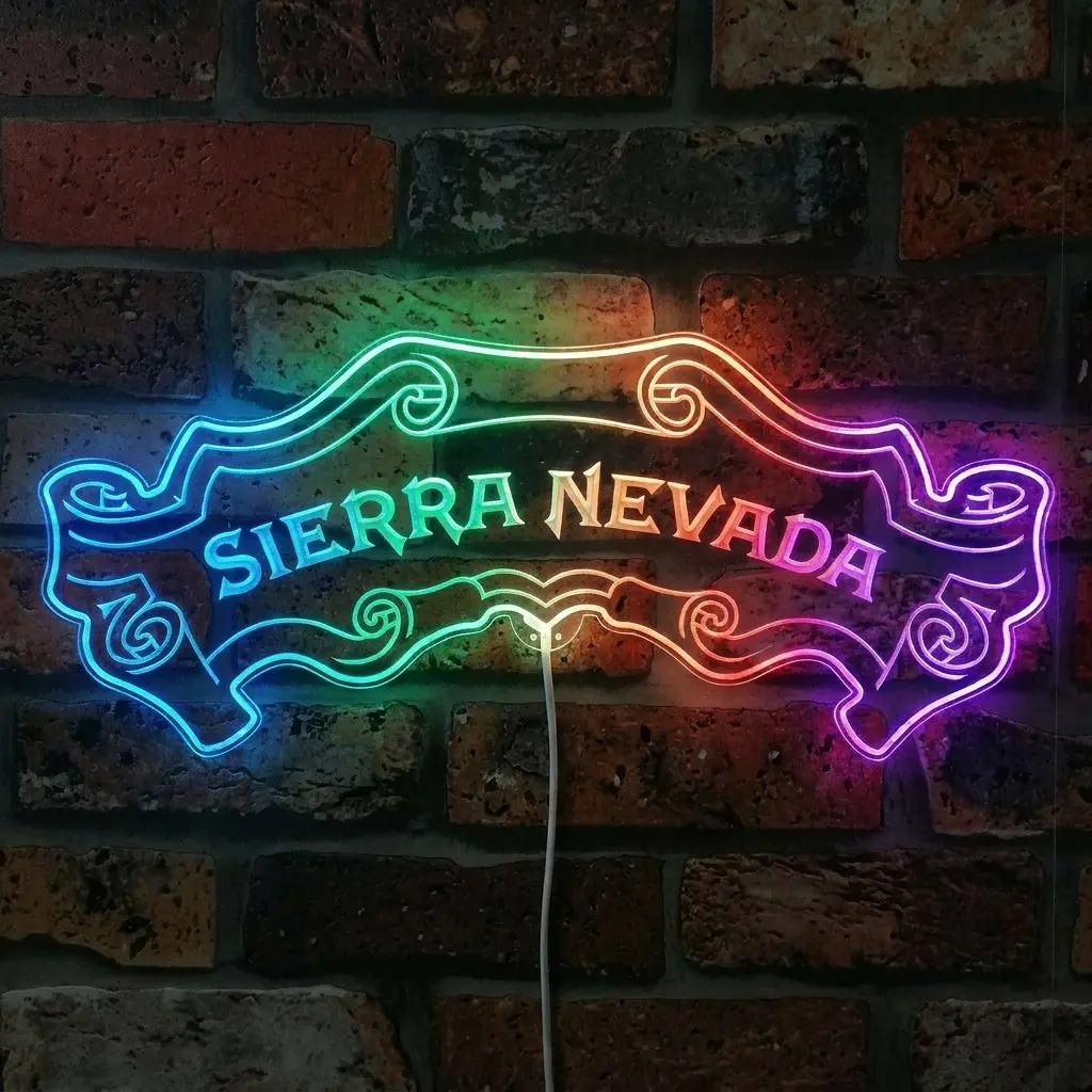 Sierra Nevada Brewing Company Neon Led Sign With Dynamic Rgb Colors 1