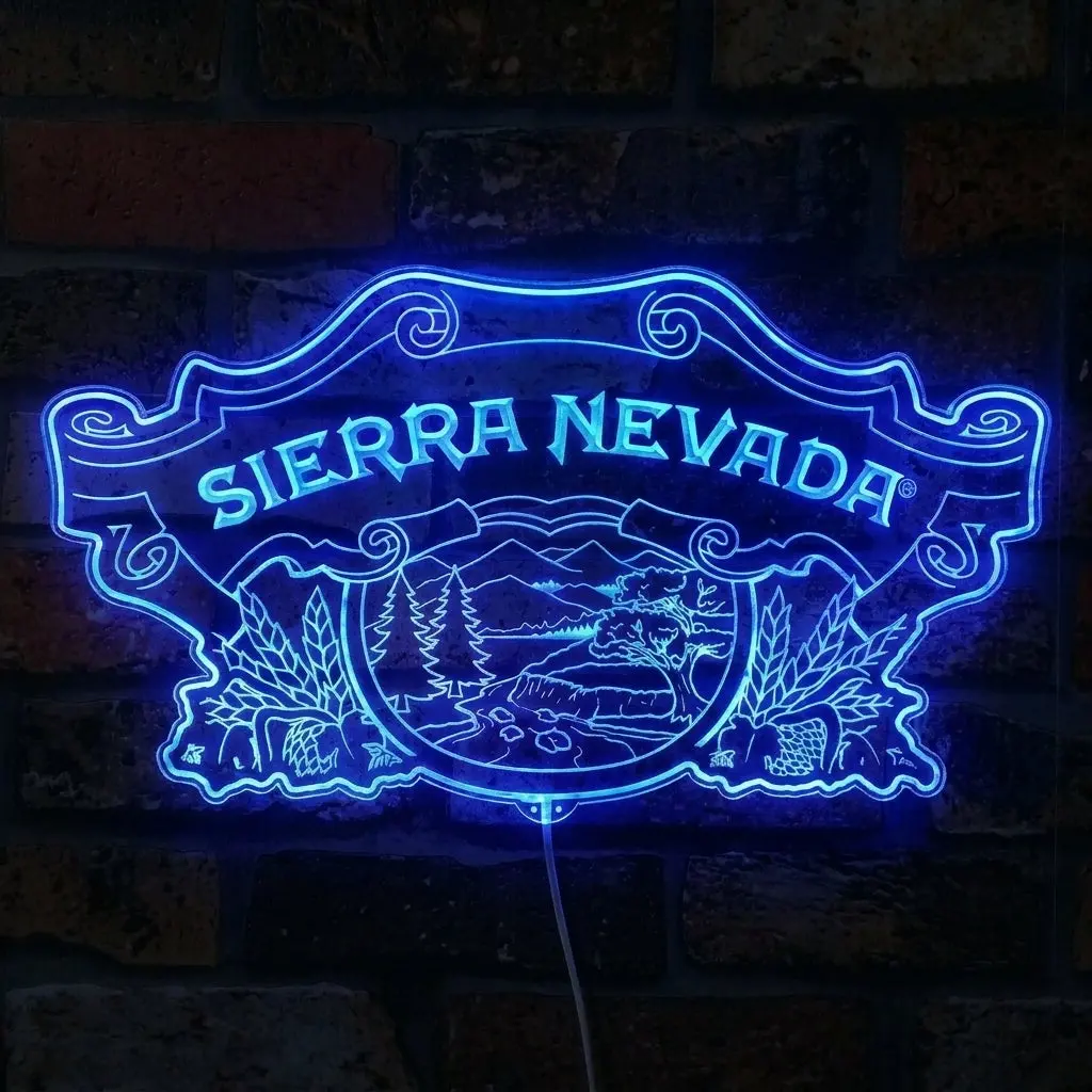 Sierra Nevada Brewing Company Beer Neon Led Sign With Dynamic Rgb Colors 4