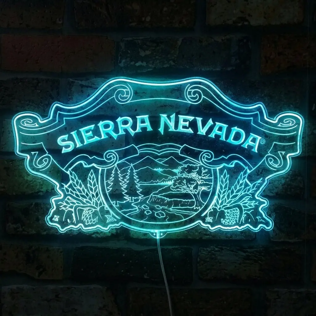 Sierra Nevada Brewing Company Beer Neon Led Sign With Dynamic Rgb Colors 2