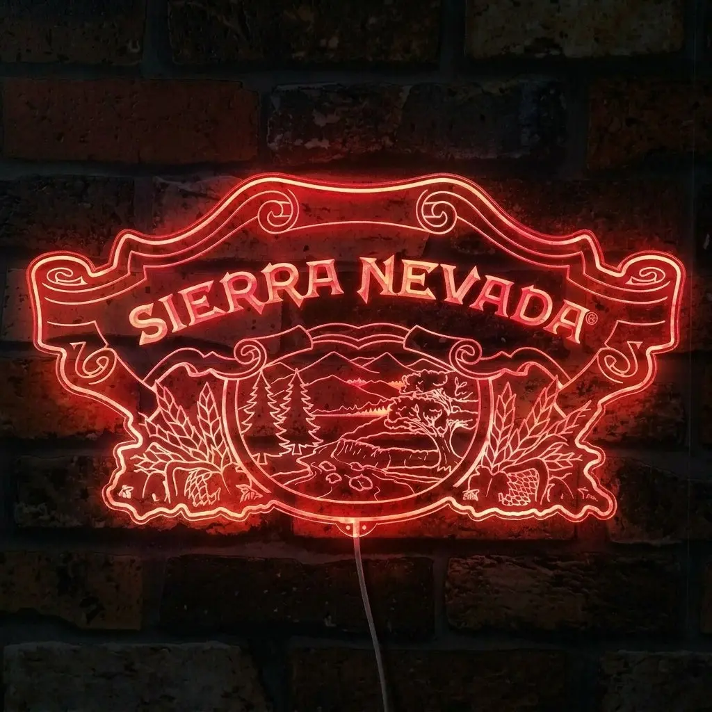 Sierra Nevada Brewing Company Beer Neon Led Sign With Dynamic Rgb Colors 3
