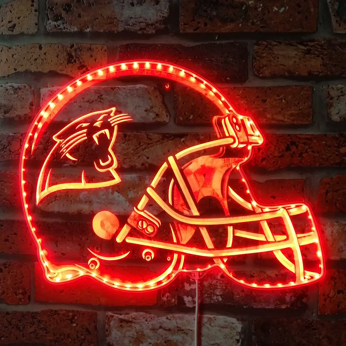 Nfl Carolina Panthers Sport Neon Led Sign With Dynamic Rgb Colors 3
