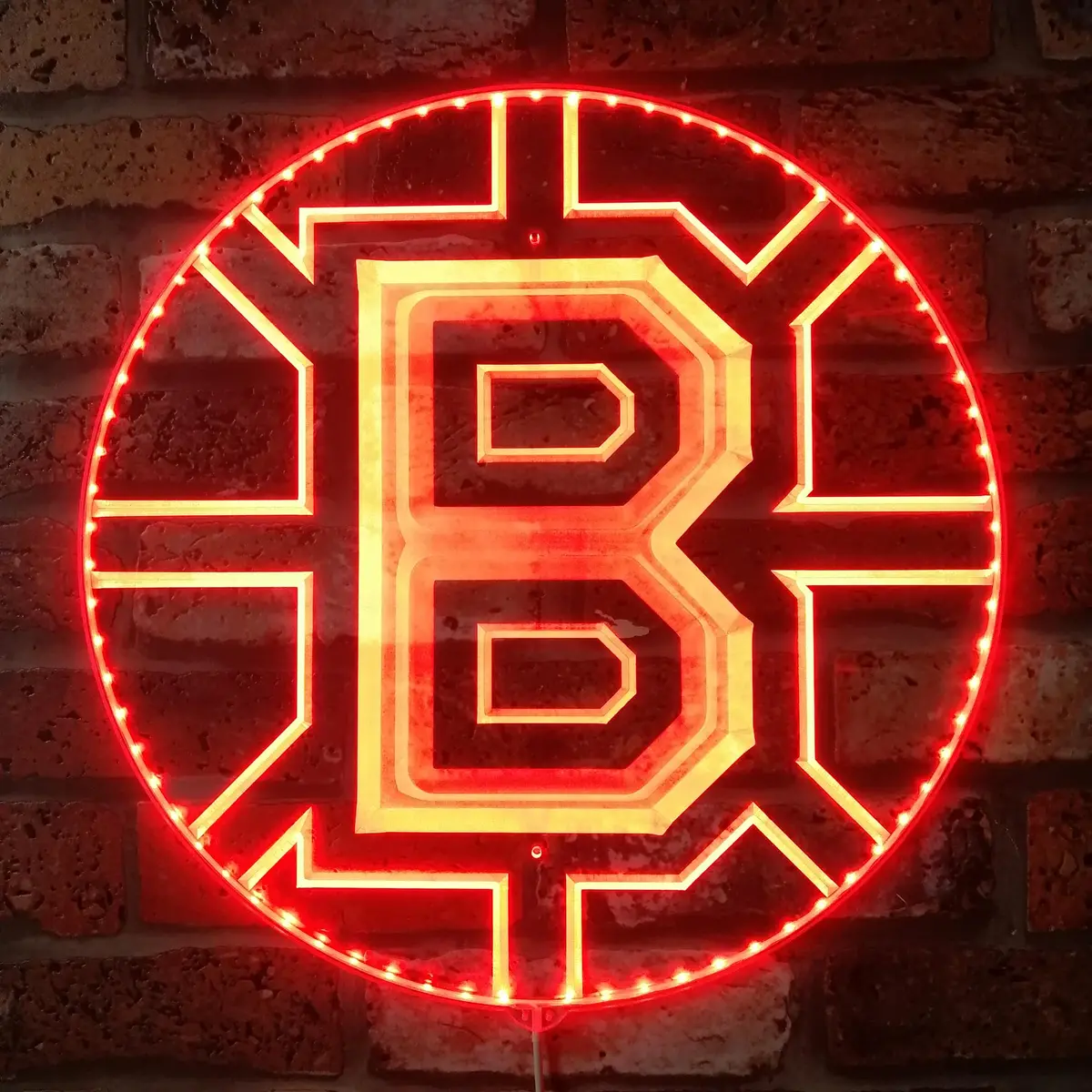 Boston Bruins Neon Led Sign With Dynamic Rgb Colors 1