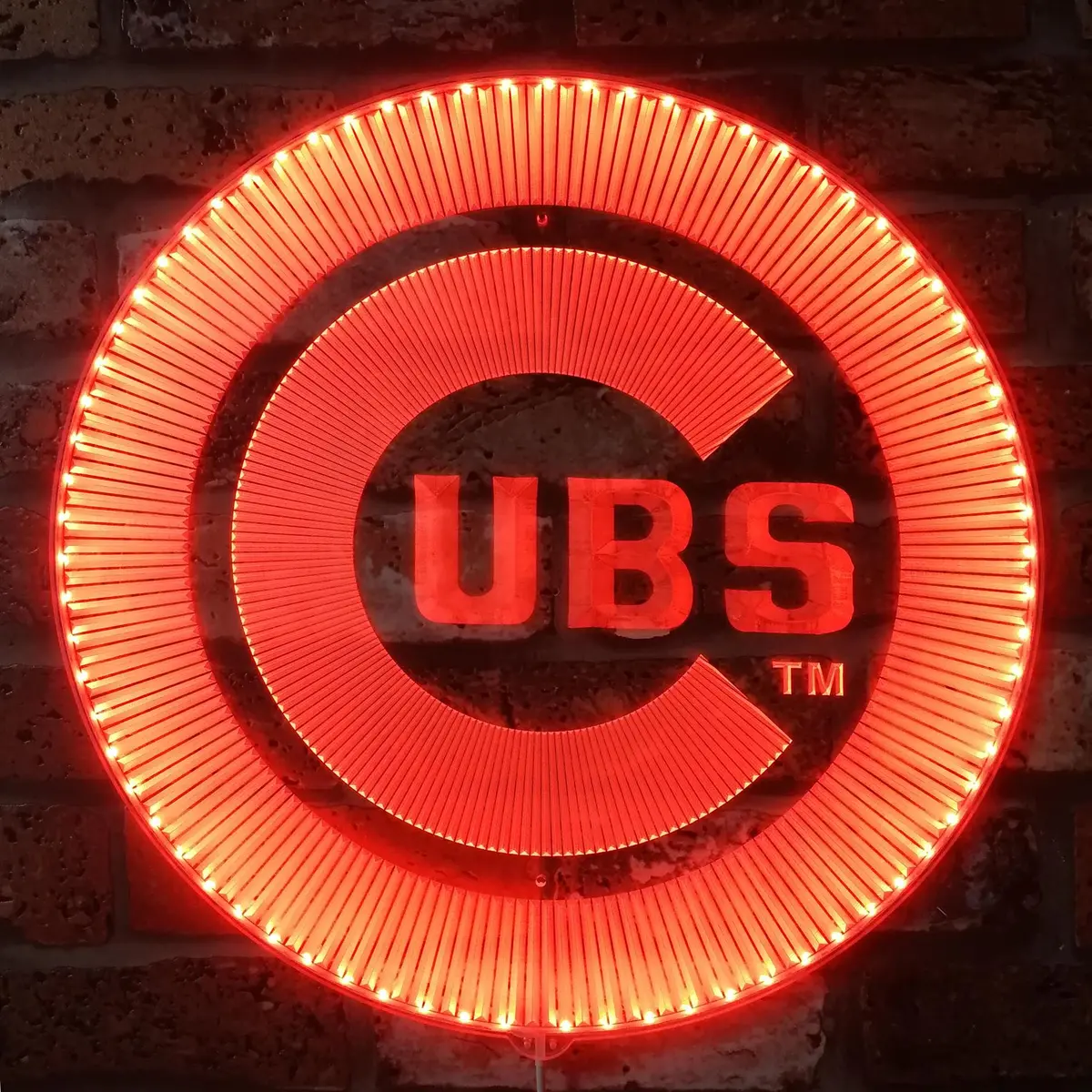 Chicago Cubs Neon Led Sign With Dynamic Rgb Colors 1