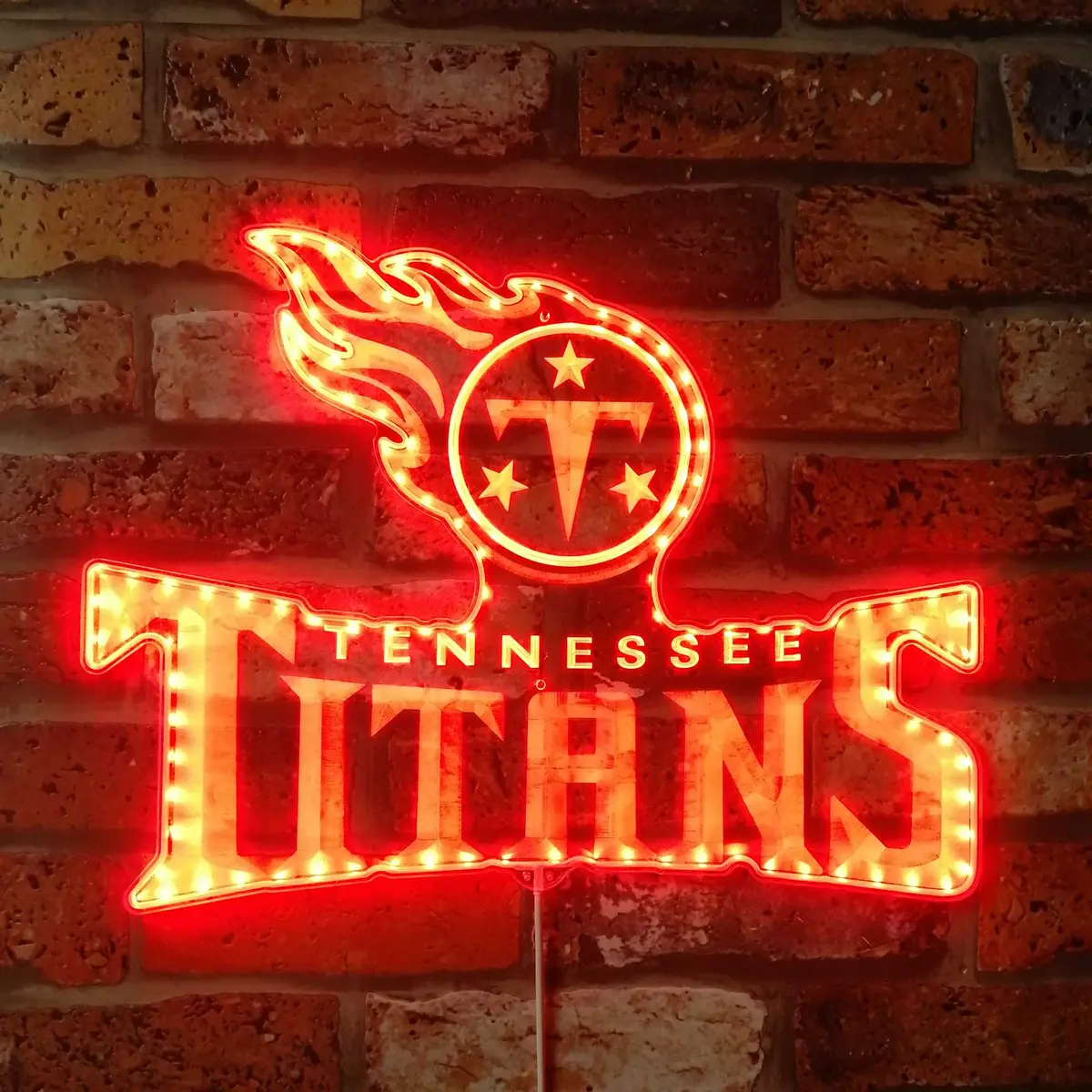 Tennessee Titans Neon Led Sign With Dynamic Rgb Colors 1