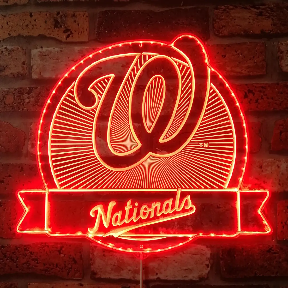 Washington Nationals Neon Led Sign With Dynamic Rgb Colors 3