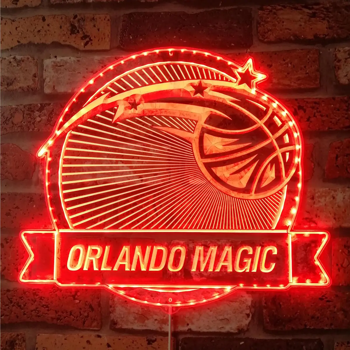 Orlando Magic Neon Led Sign With Dynamic Rgb Colors 3