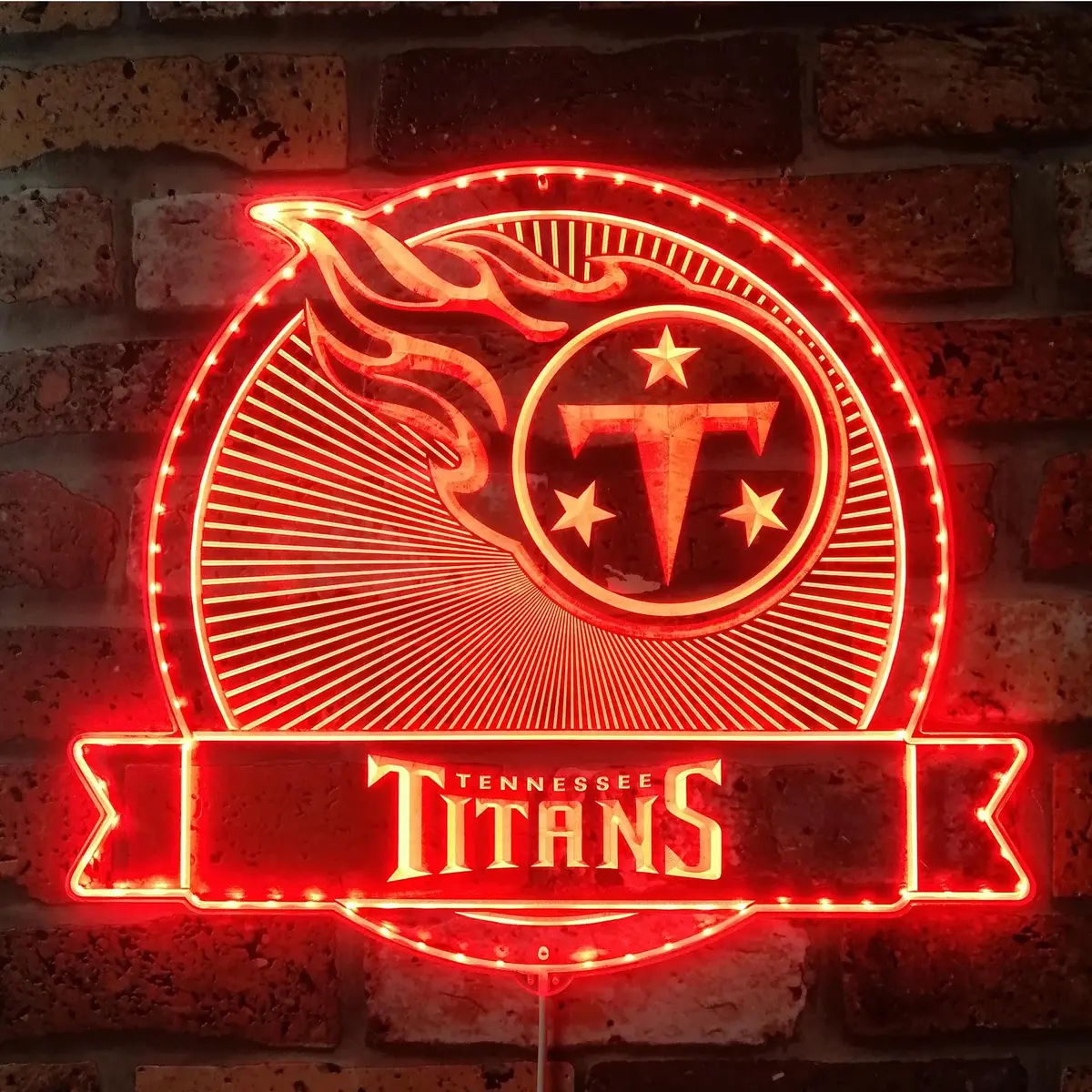 Tennessee Titans Neon Led Sign With Dynamic Rgb Colors 3
