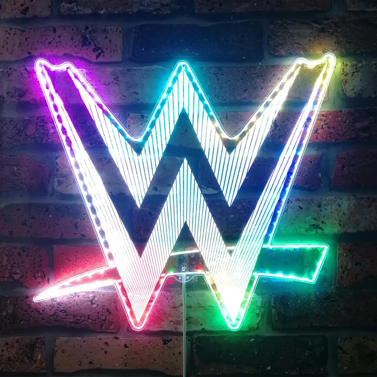 Wwe Neon Led Sign With Dynamic Rgb Colors 1