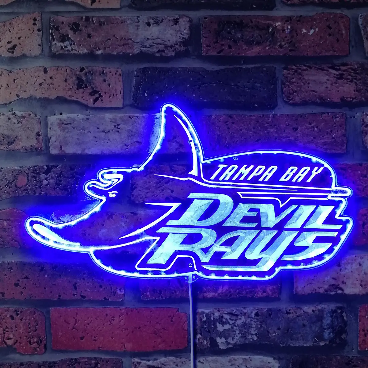 Tampa Bay Devil Rays Floating Devil Neon Led Sign With Dynamic Rgb Colors 4