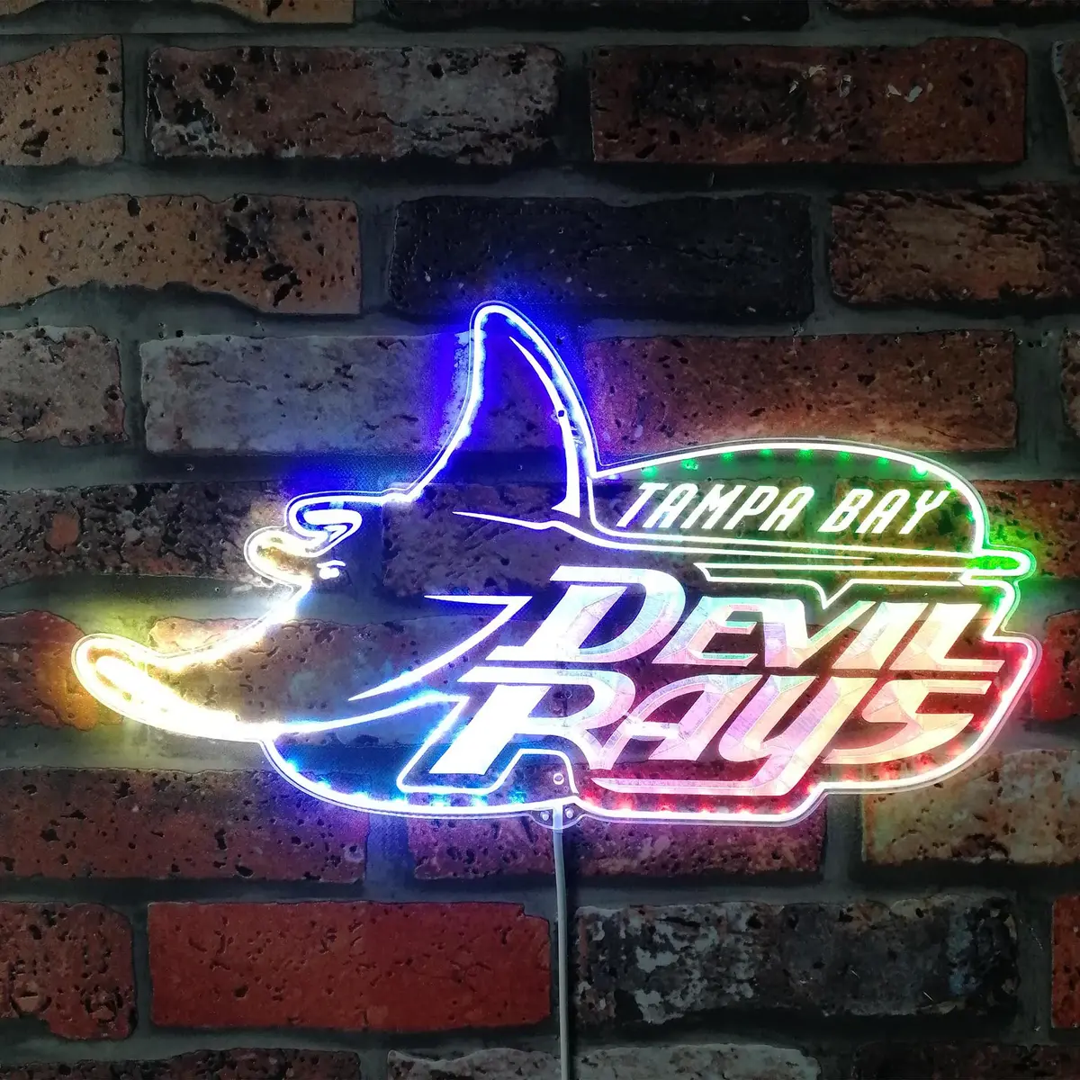 Tampa Bay Devil Rays Floating Devil Neon Led Sign With Dynamic Rgb Colors 1