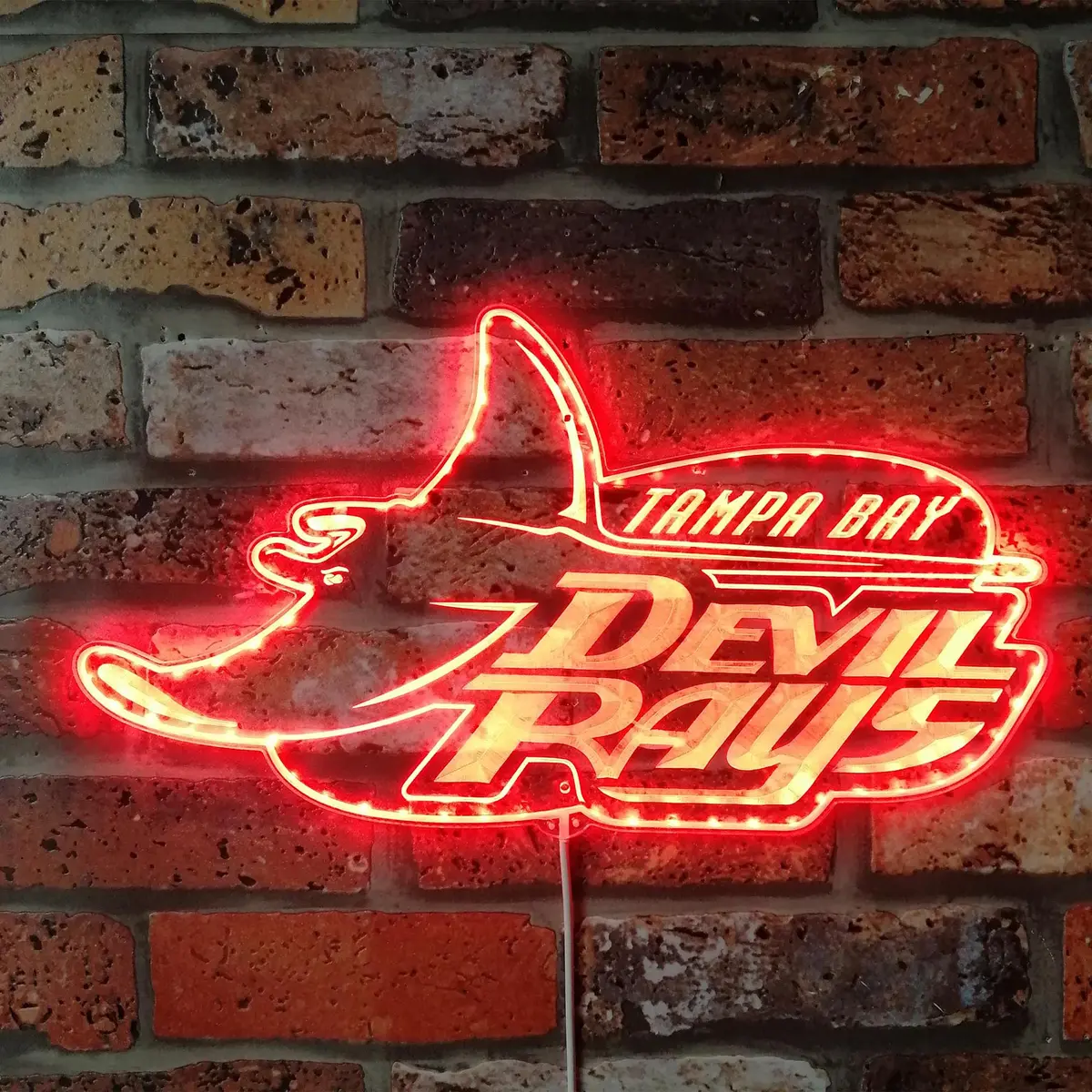 Tampa Bay Devil Rays Floating Devil Neon Led Sign With Dynamic Rgb Colors 3