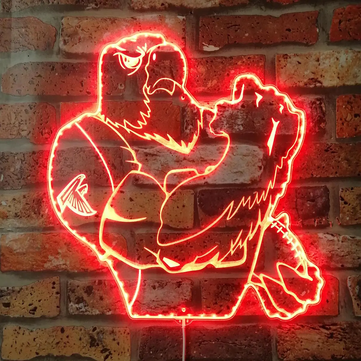 Atlantic Falcons Nfl Neon Led Sign With Dynamic Rgb Colors 3