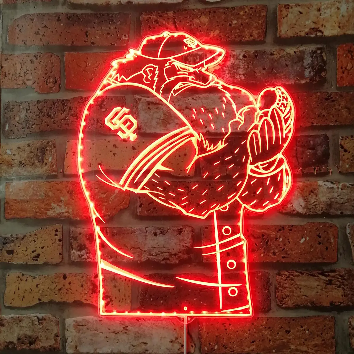 San Francisco Giants Baseball Neon Led Sign With Dynamic Rgb Colors 3