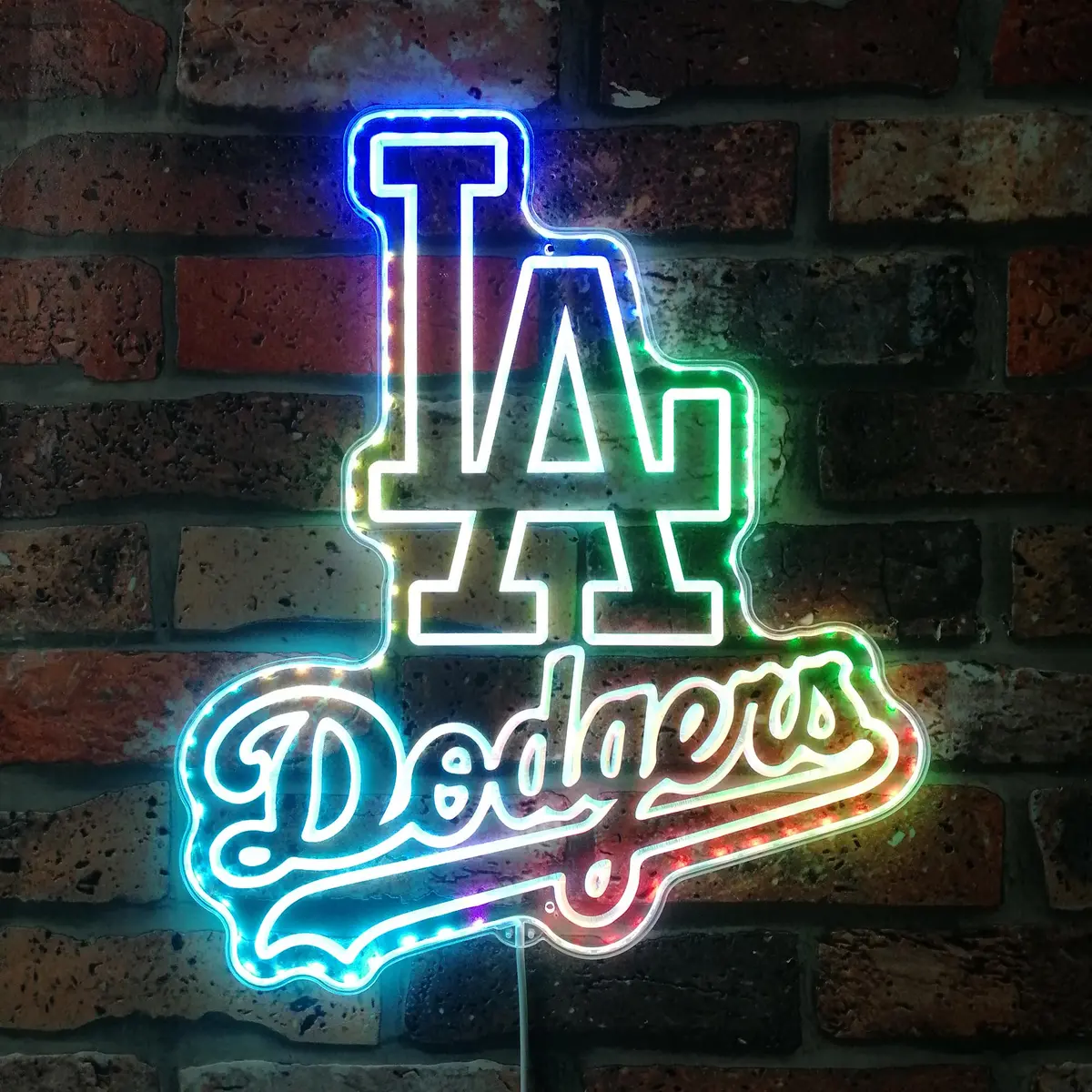La Dodgers Neon Led Sign With Dynamic Rgb Colors 1