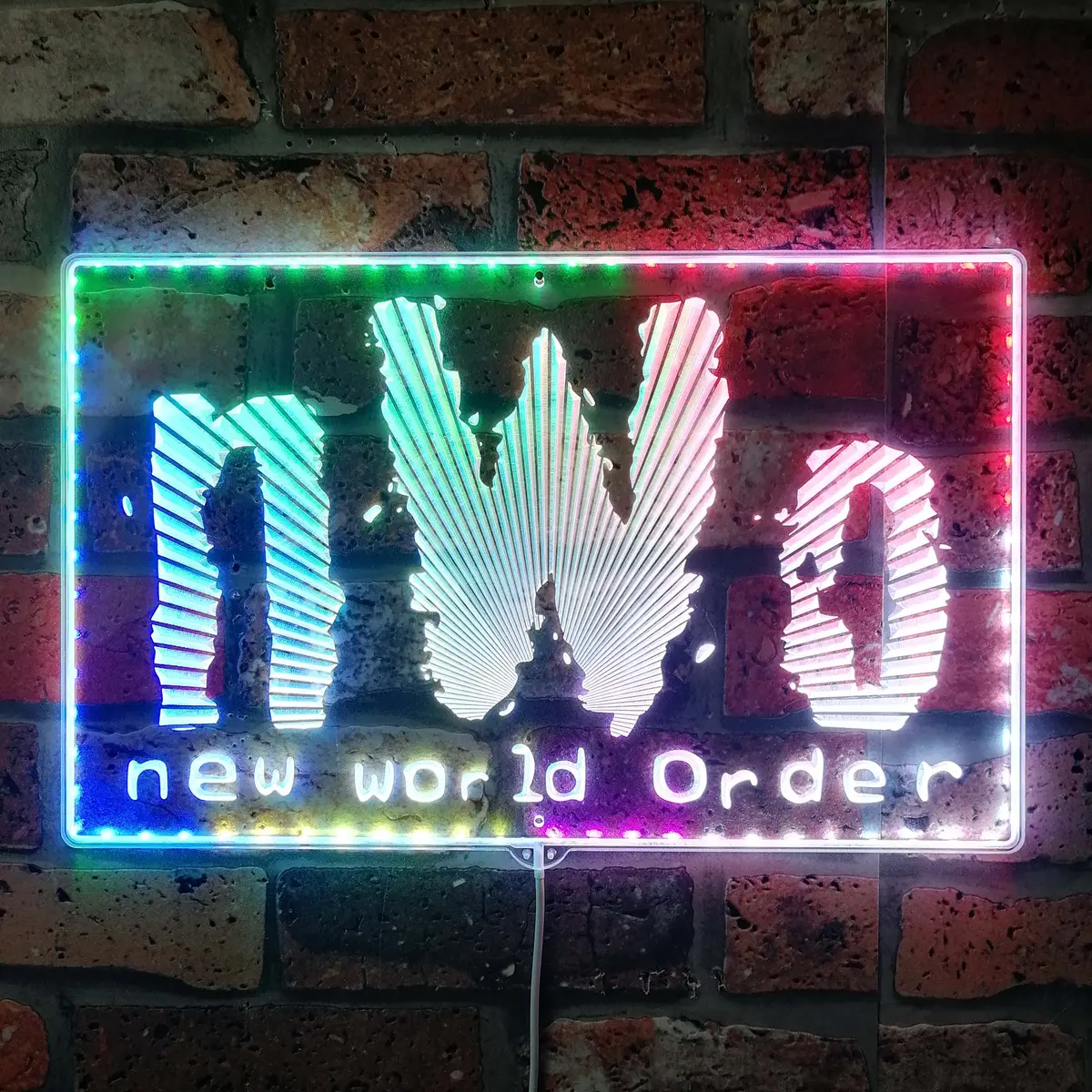 Wwe Nwo Neon Led Sign With Dynamic Rgb Colors 1