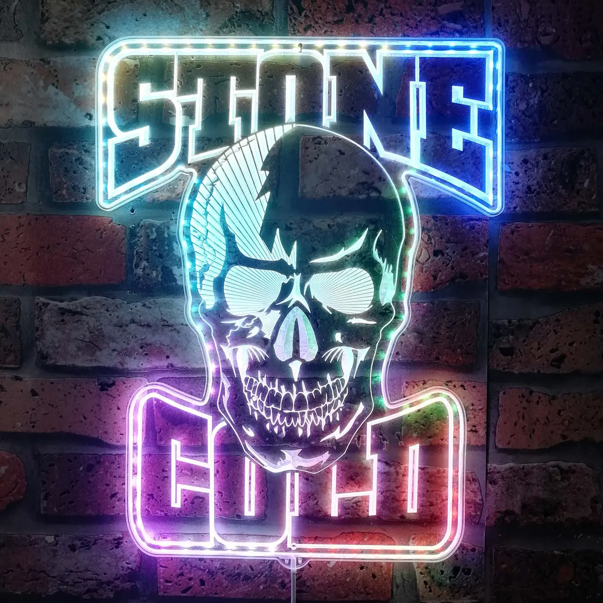 Wwe Stone Cold Neon Led Sign With Dynamic Rgb Colors 1