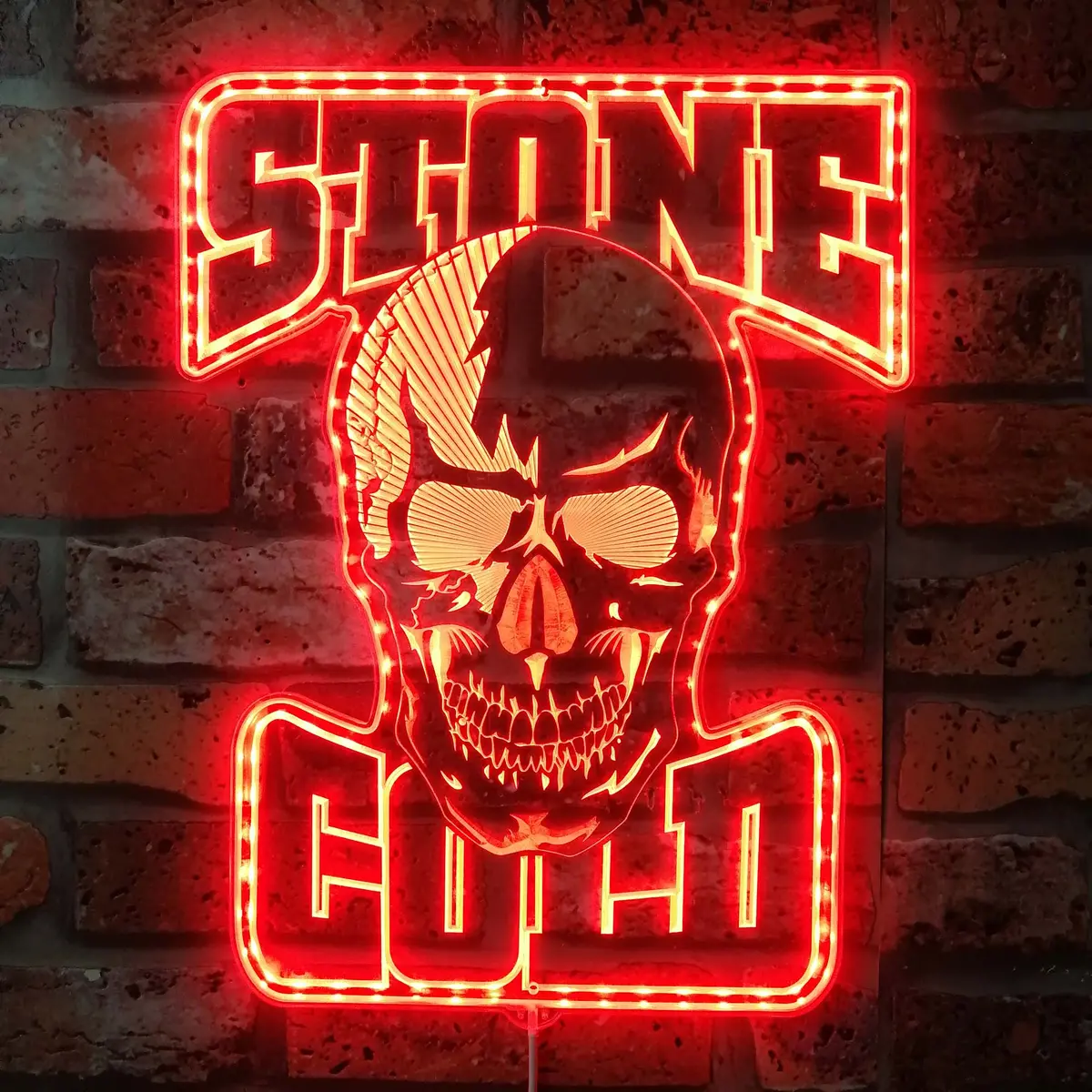 Wwe Stone Cold Neon Led Sign With Dynamic Rgb Colors 3