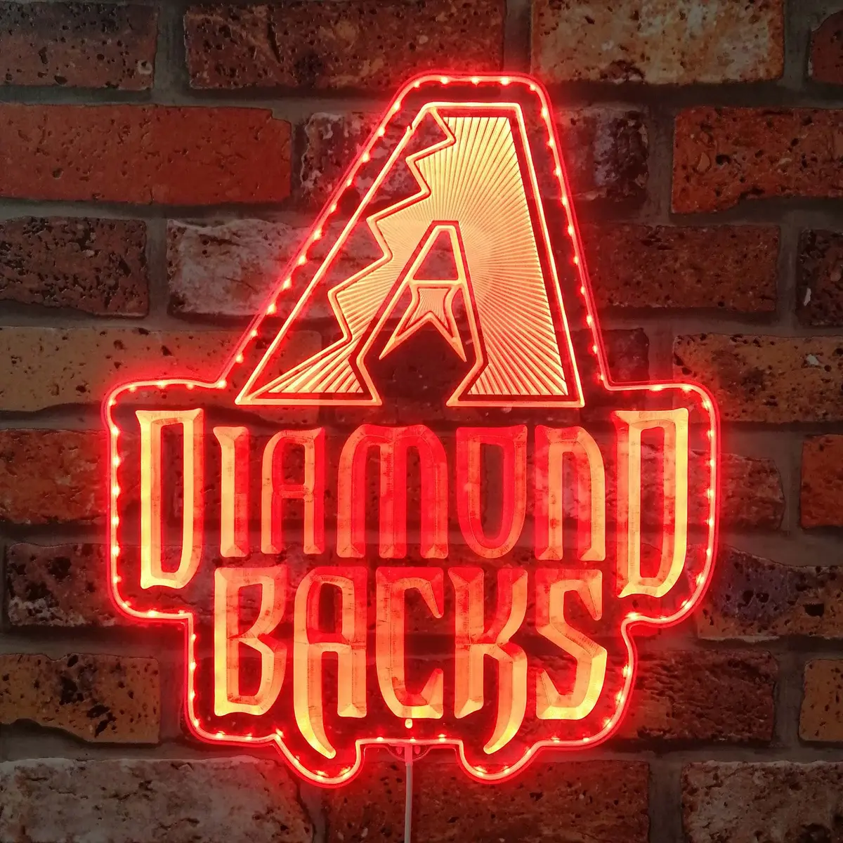 Arizona Diamondbacks Neon Led Sign With Dynamic Rgb Colors 3