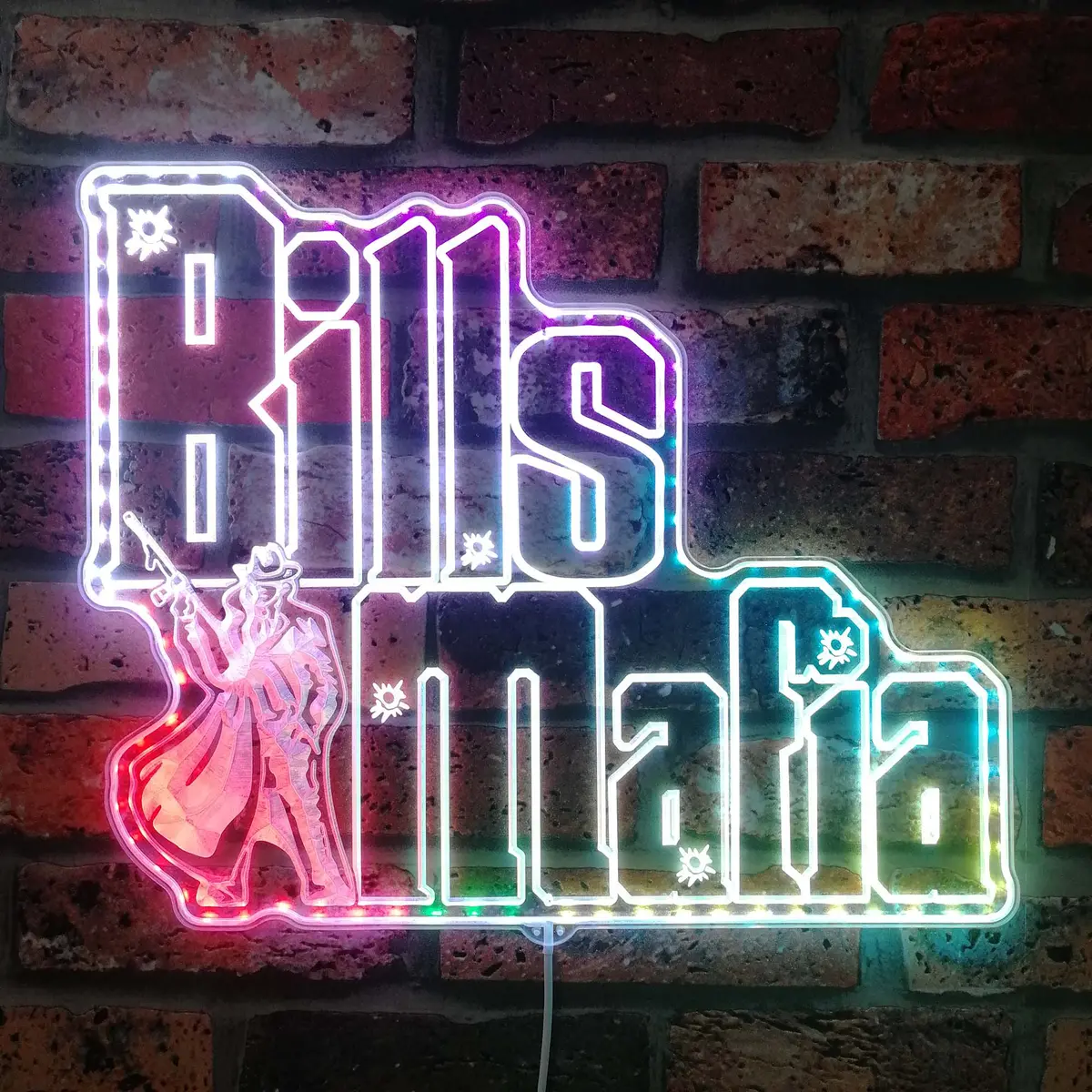Buffalo Bills Mifia Neon Led Sign With Dynamic Rgb Colors 1