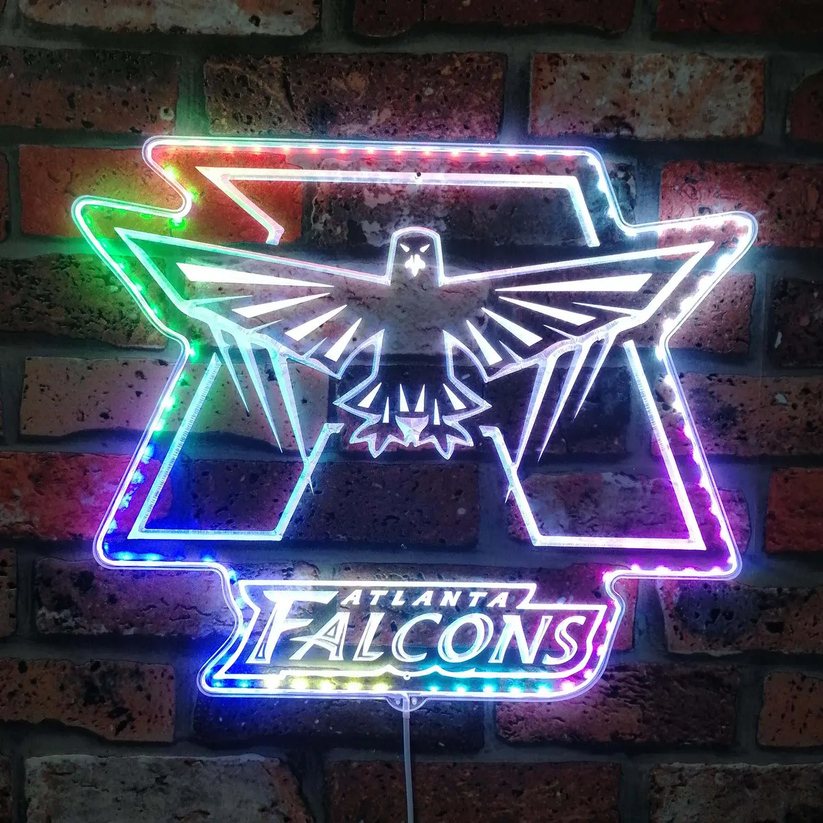 Atlanta Falcons Neon Led Sign With Dynamic Rgb Colors 1