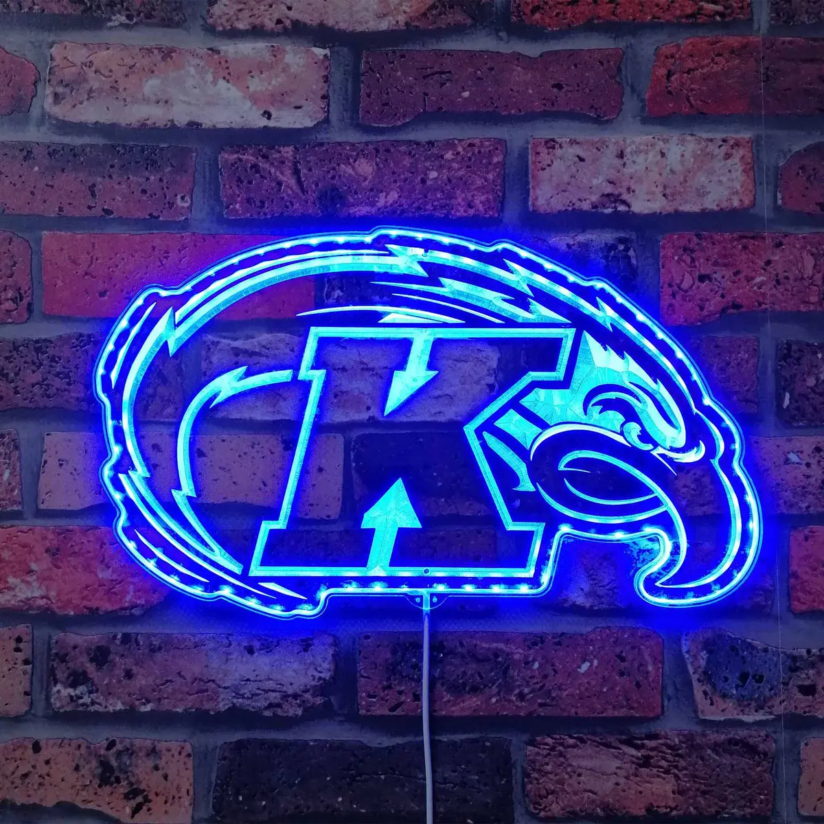 Kent State Golden Flashes Neon Led Sign With Dynamic Rgb Colors 4