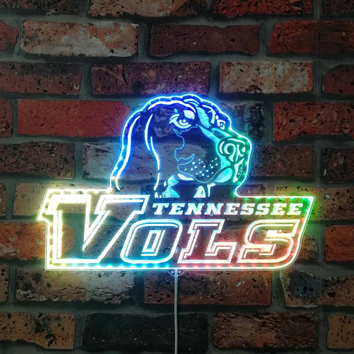 Tennessee Vols Neon Led Sign With Dynamic Rgb Colors 1