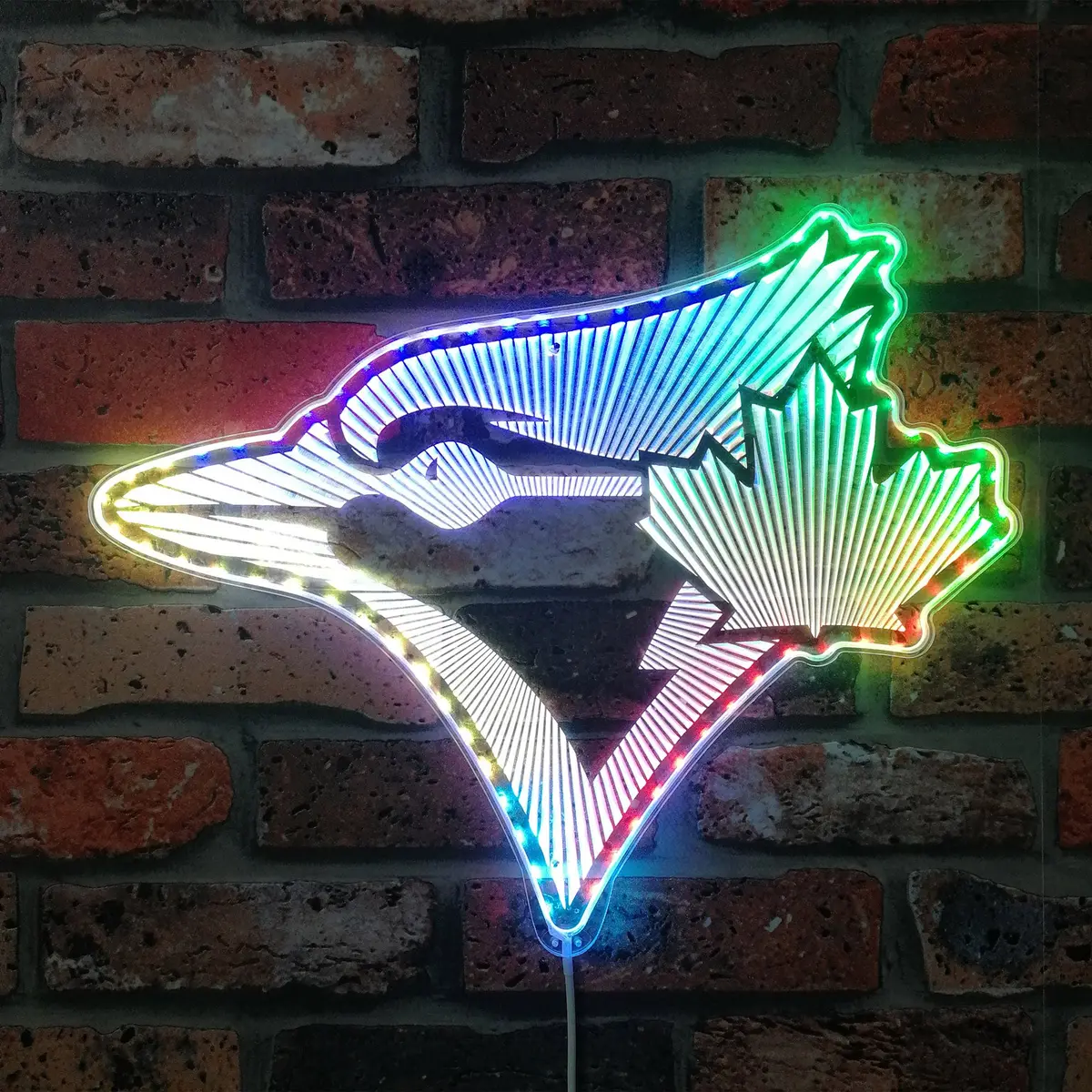 Toronto Blue Jays Neon Led Sign With Dynamic Rgb Colors 1