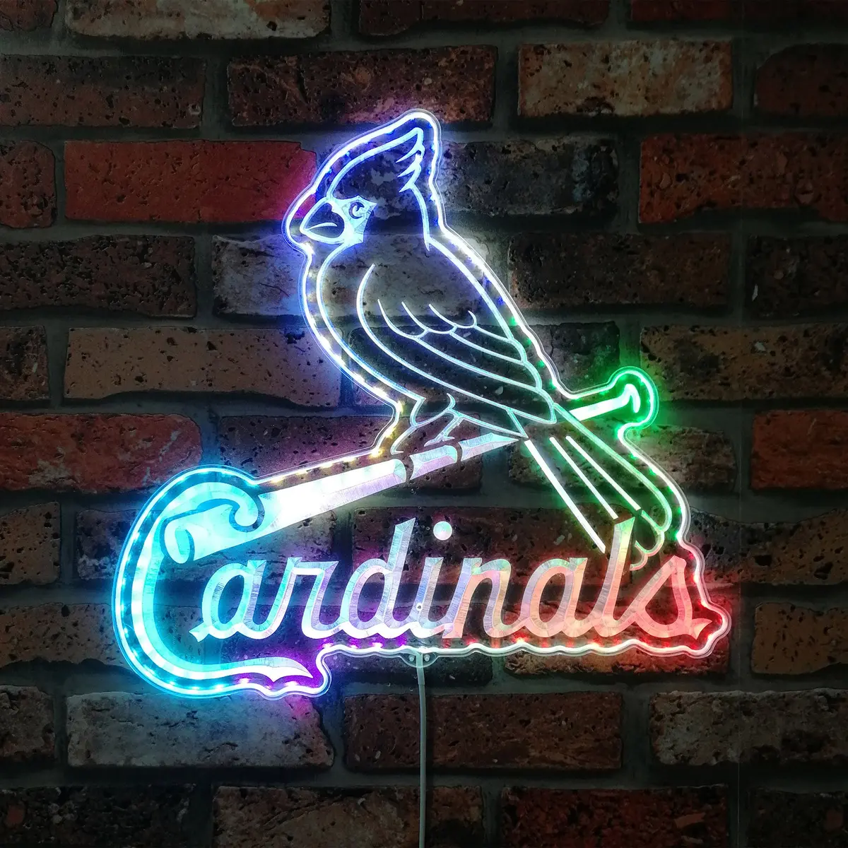 St. Louis Cardinals Neon Led Sign With Dynamic Rgb Colors 1