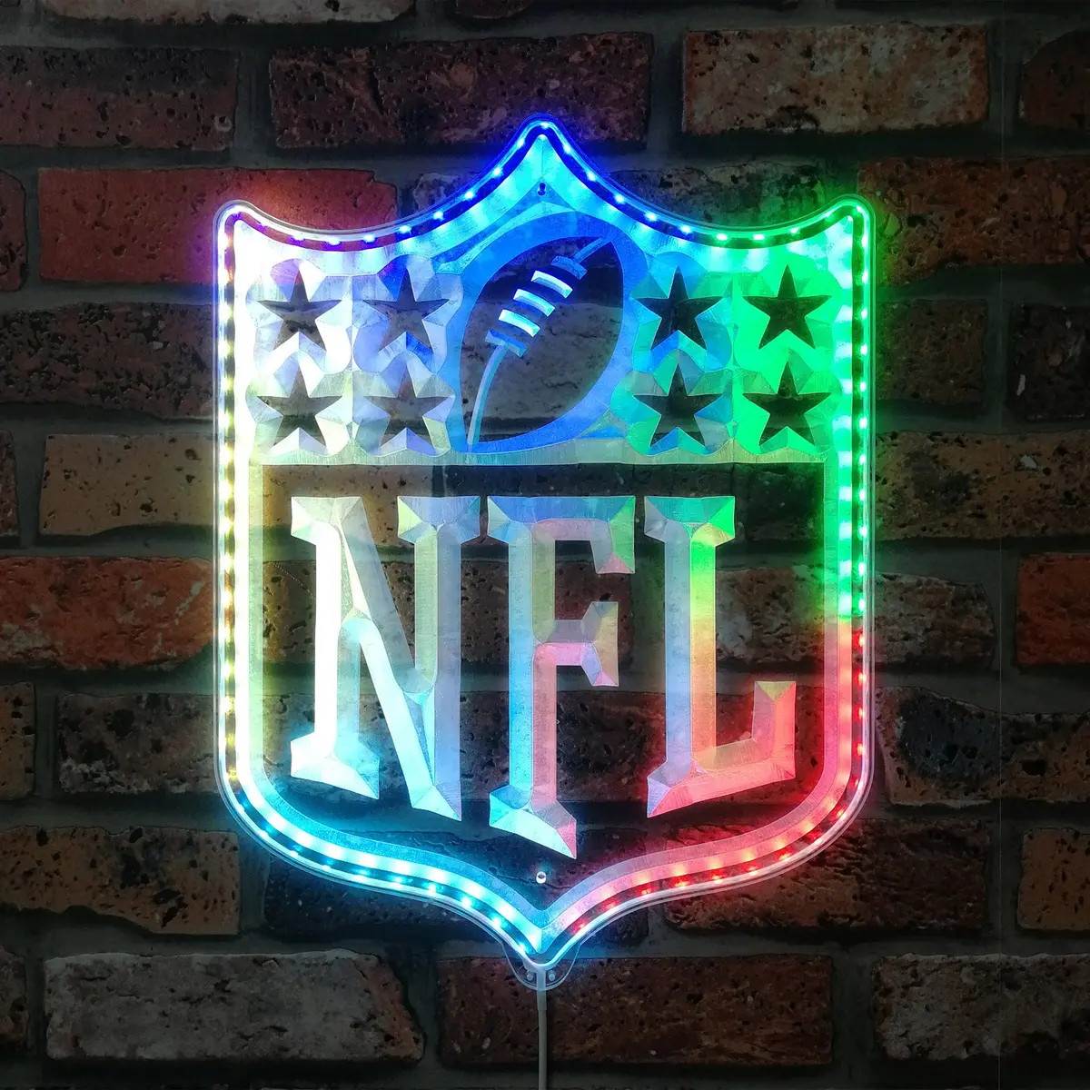 Logo Nfl Neon Led Sign With Dynamic Rgb Colors 1