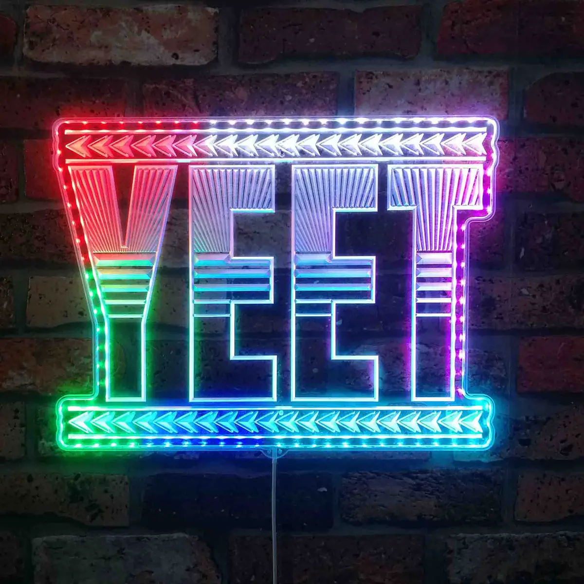 Yeet Wwe Neon Led Sign With Dynamic Rgb Colors 1