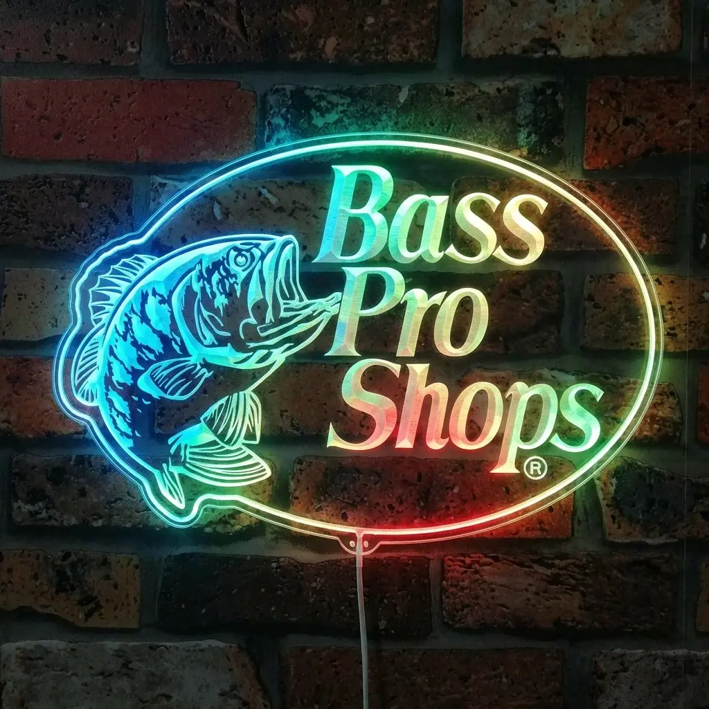 Bass Pro Shop Neon Led Sign With Dynamic Rgb Colors 1