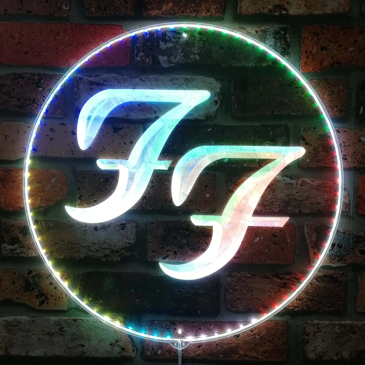 Foo Fighter Neon Led Sign With Dynamic Rgb Colors 1