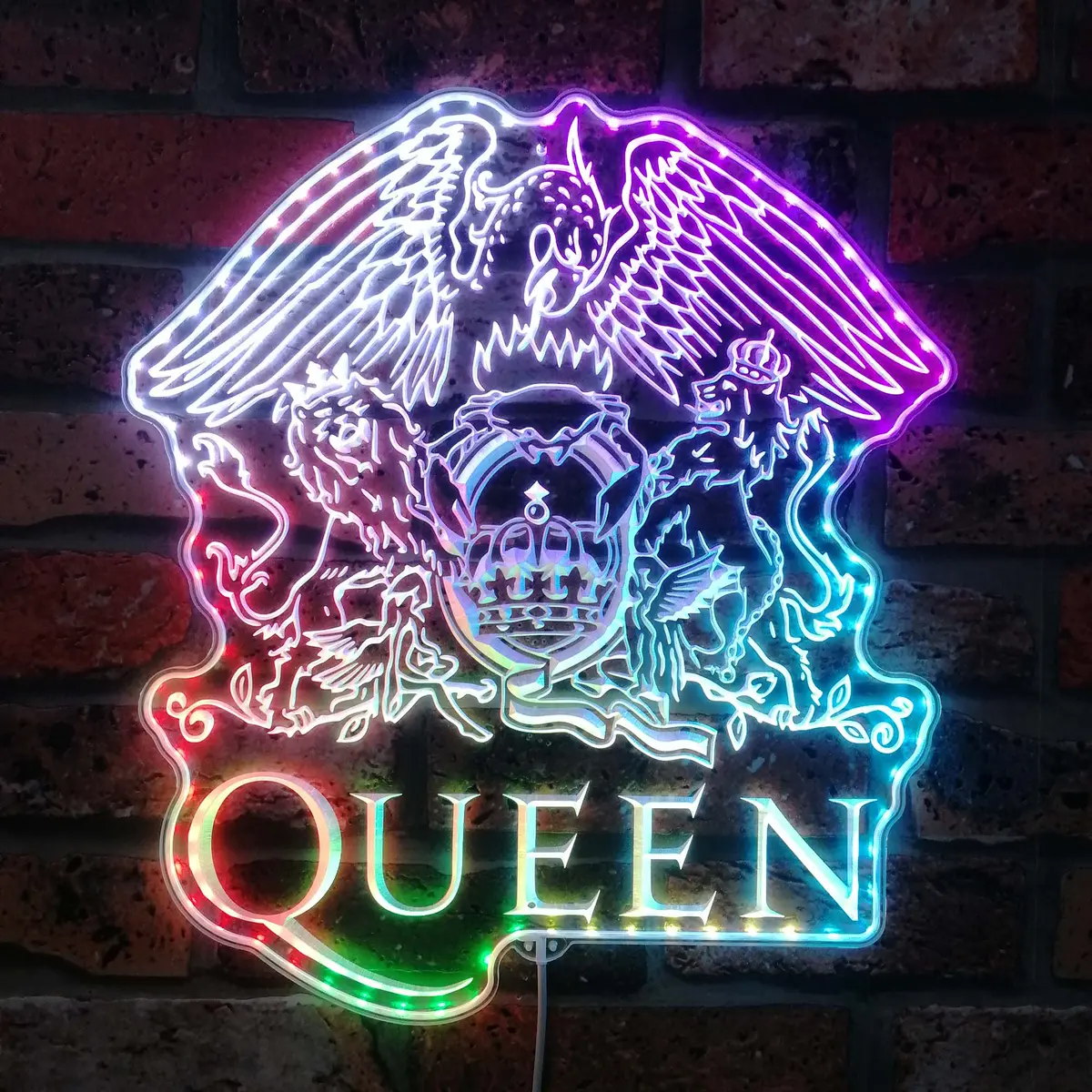 Queen Music Neon Led Sign With Dynamic Rgb Colors 1