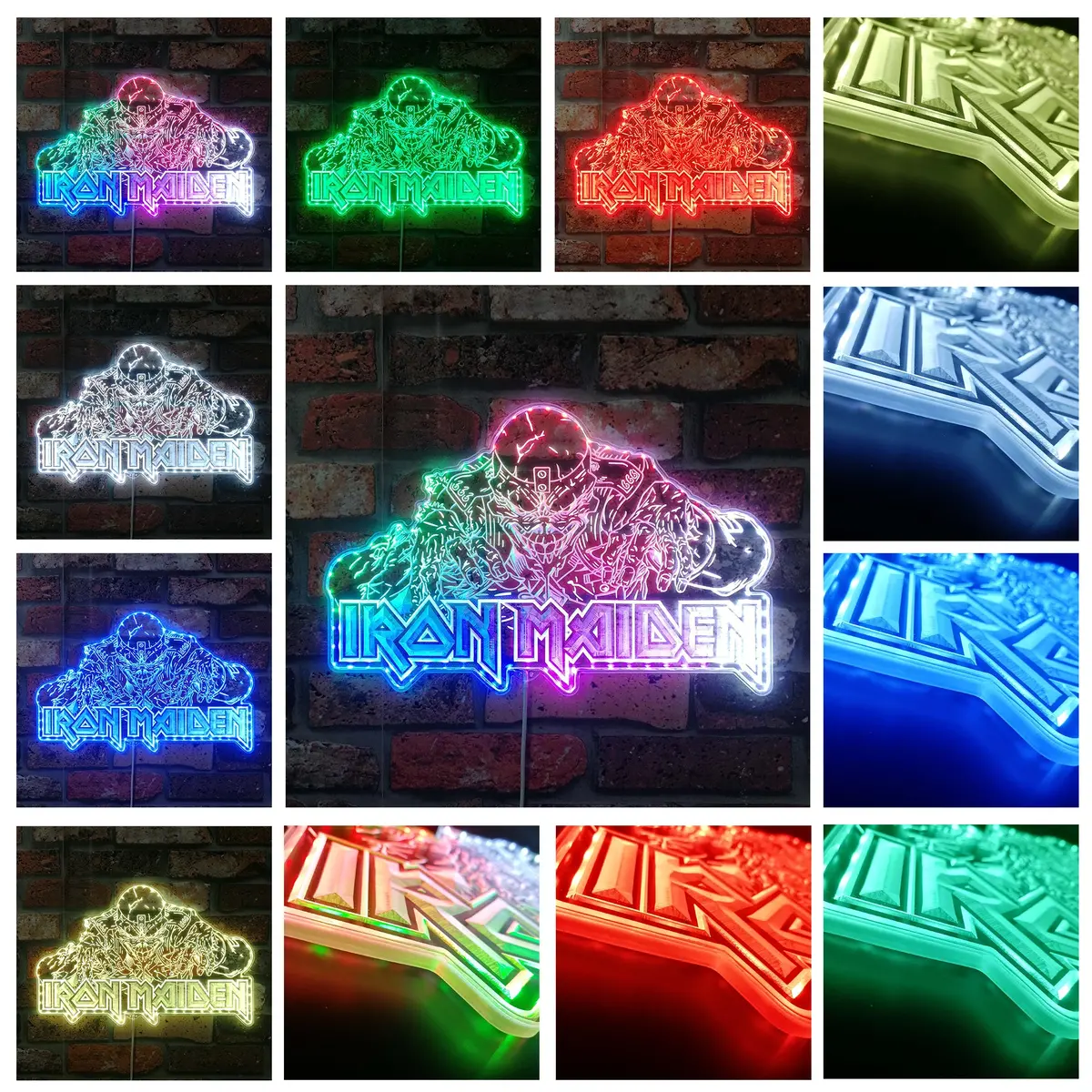 Iron Maiden Neon Led Sign With Dynamic Rgb Colors 3