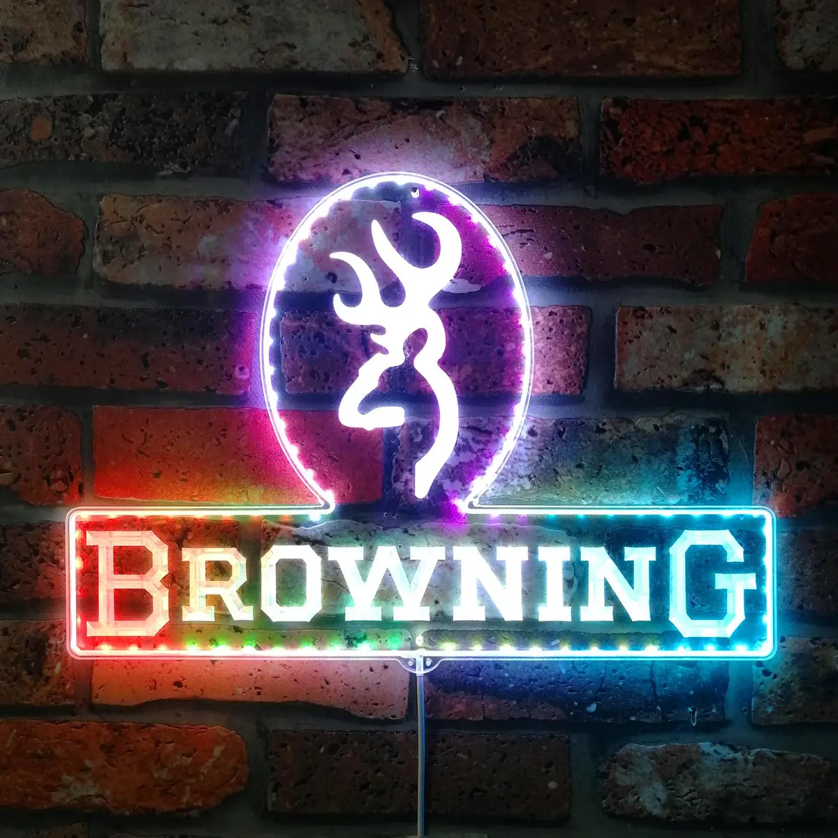 Browning Neon Led Sign With Dynamic Rgb Colors 1