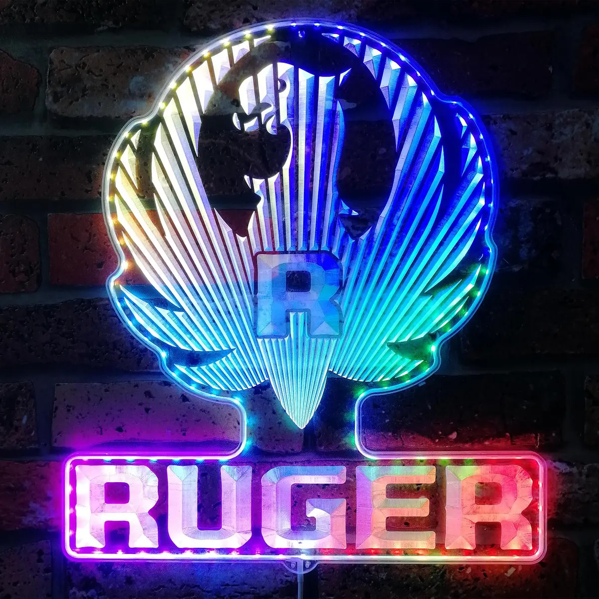 Ruger Neon Led Sign With Dynamic Rgb Colors 1