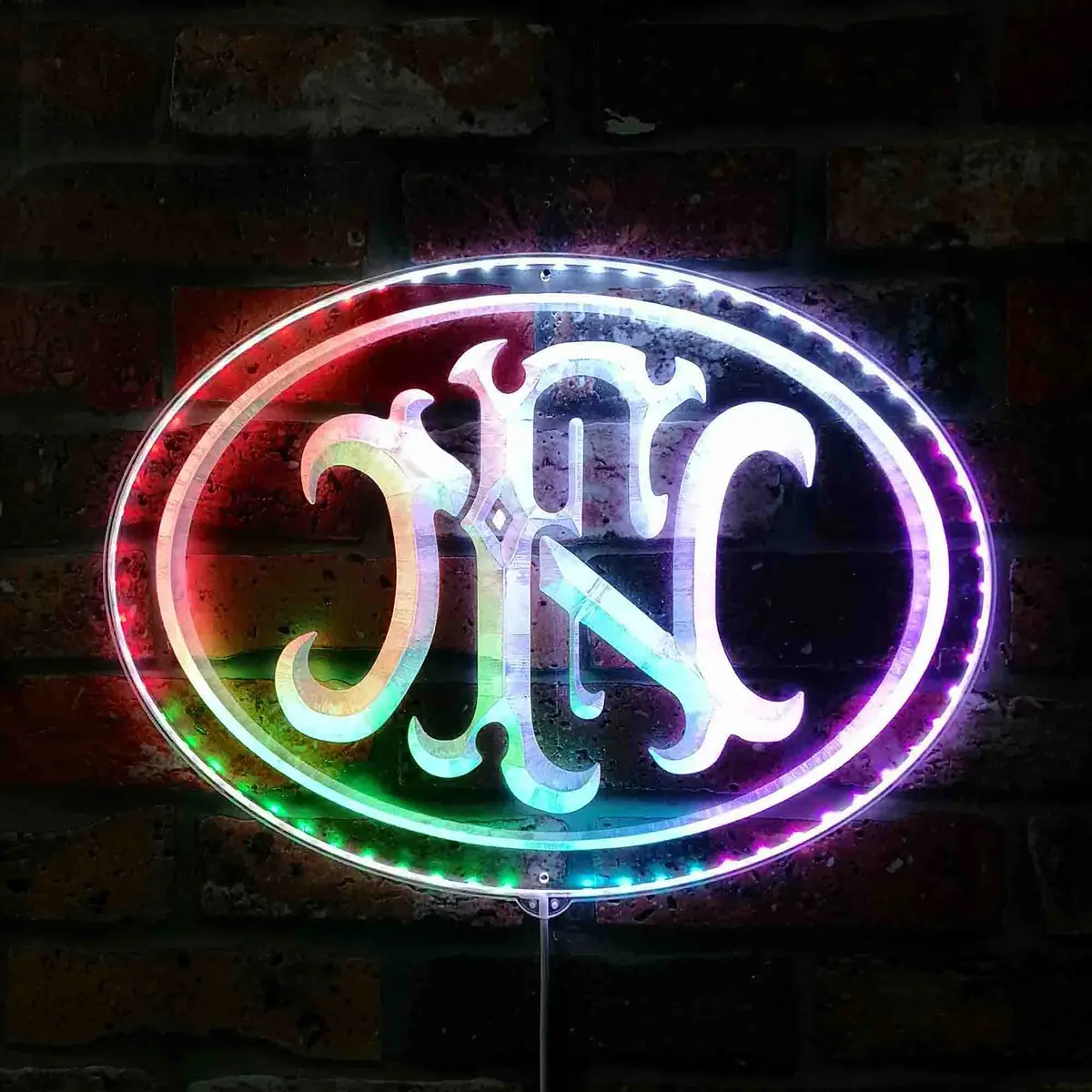 Fn Herstal Neon Led Sign With Dynamic Rgb Colors 1