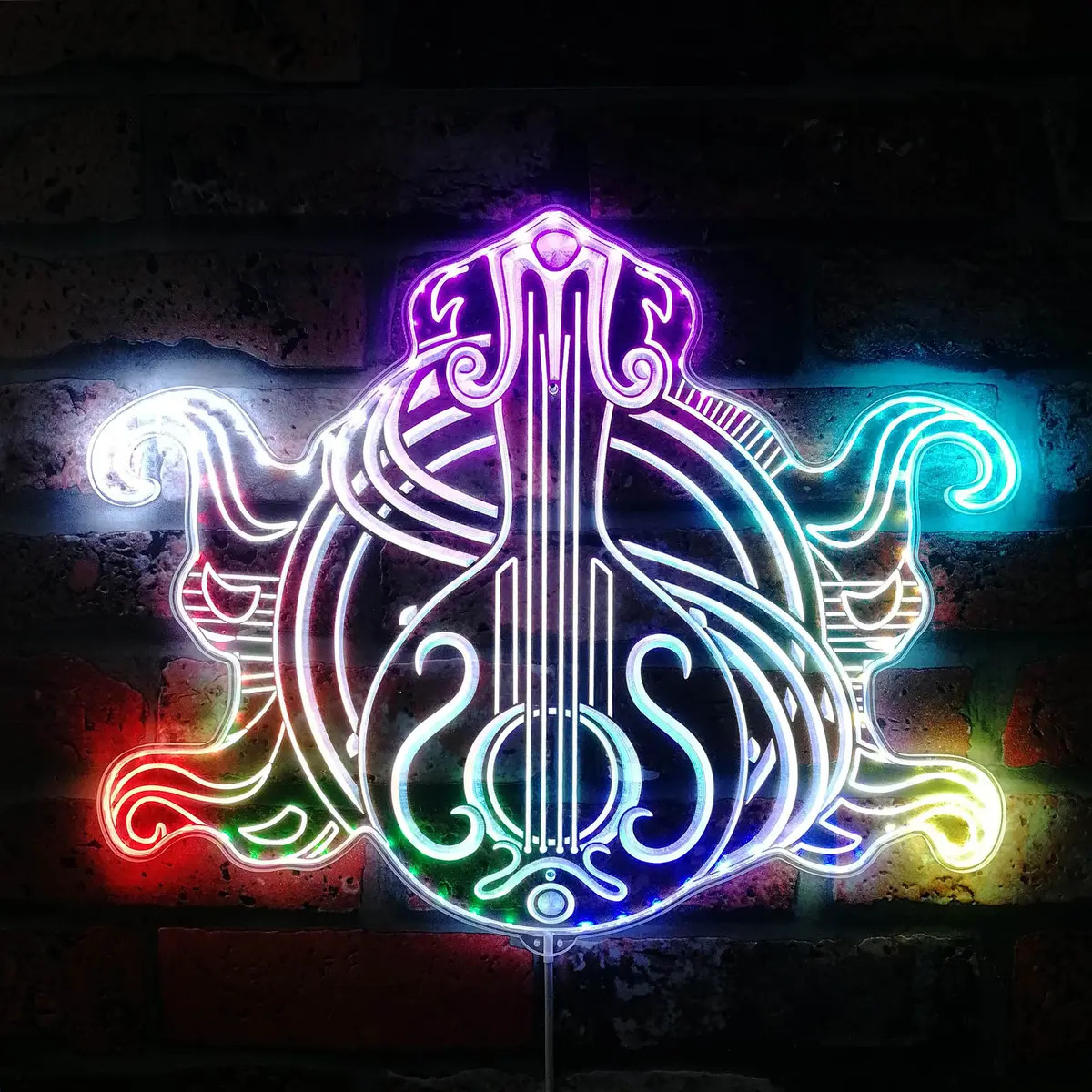 Baldur's Gate 3 Bard Neon Led Sign With Dynamic Rgb Colors 1