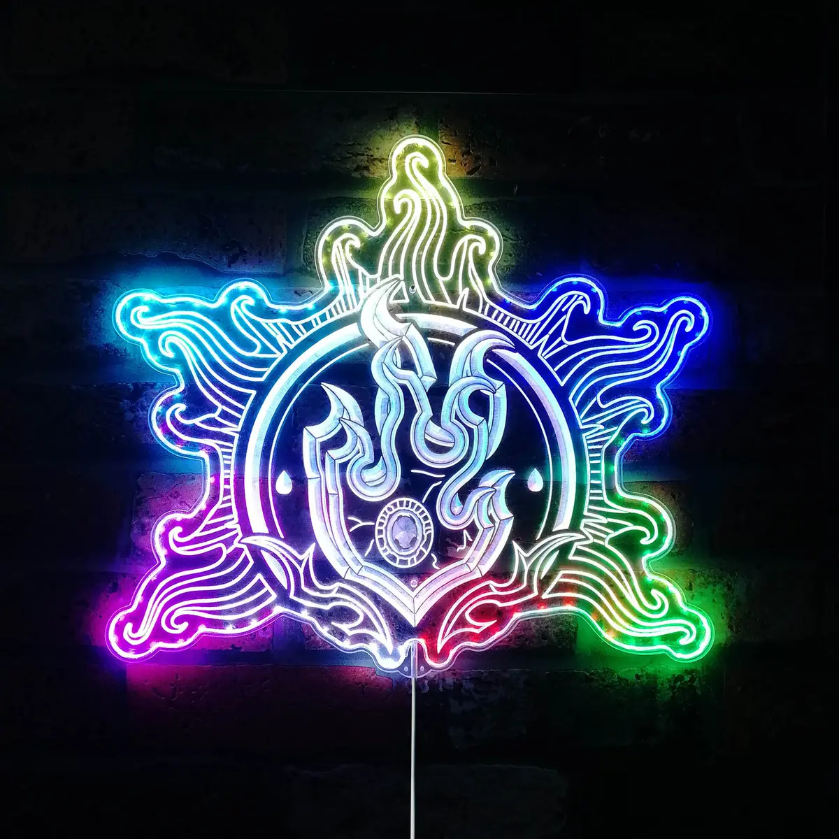 Baldur's Gate 3 Sorcerer Logo Neon Led Sign With Dynamic Rgb Colors 1