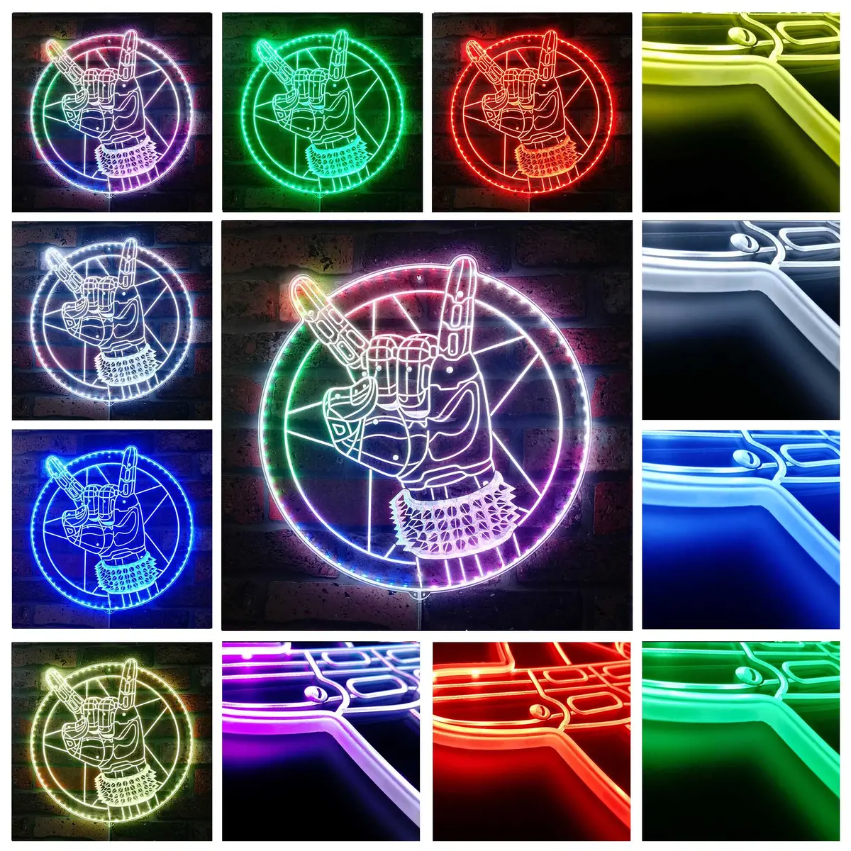 Cyberpunk 2077 Silverhand Neon Led Sign With Dynamic Rgb Colors 2
