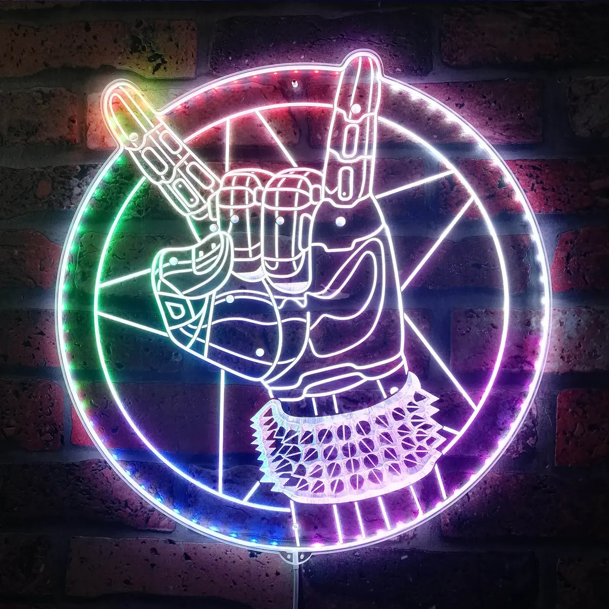 Cyberpunk 2077 Silverhand Neon Led Sign With Dynamic Rgb Colors 1