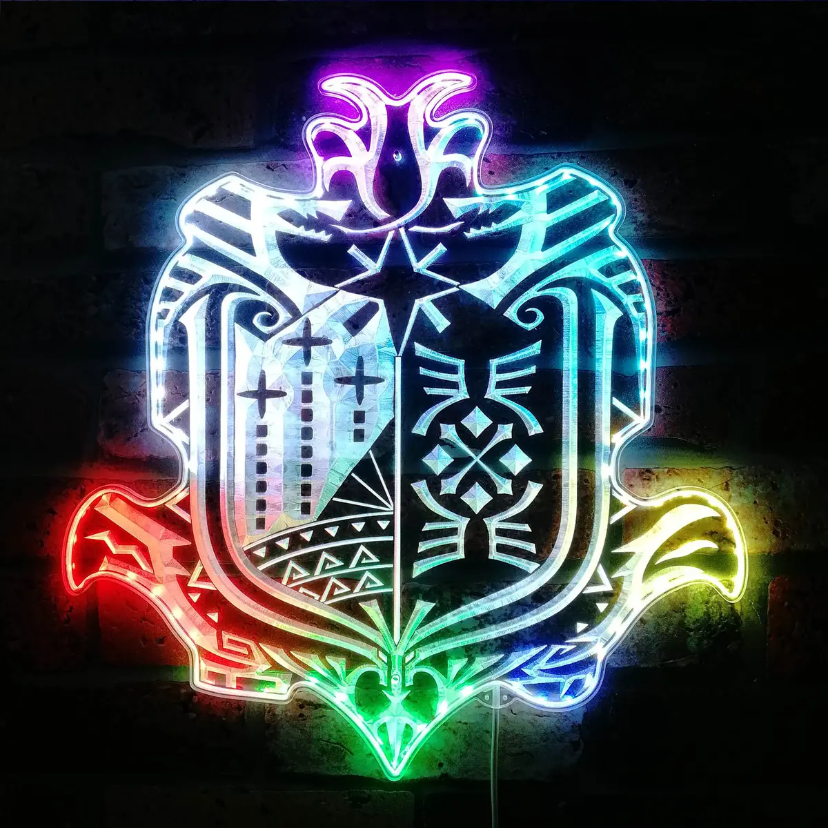 Monster Hunter World Neon Led Sign With Dynamic Rgb Colors 1