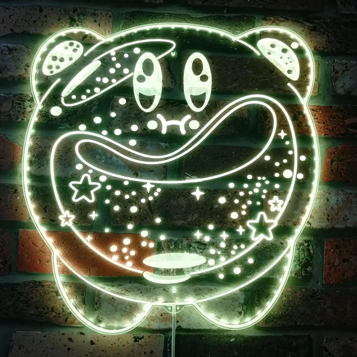 Cute Kirby Star Allies Neon Rgb Edge Lit Led Sign 1