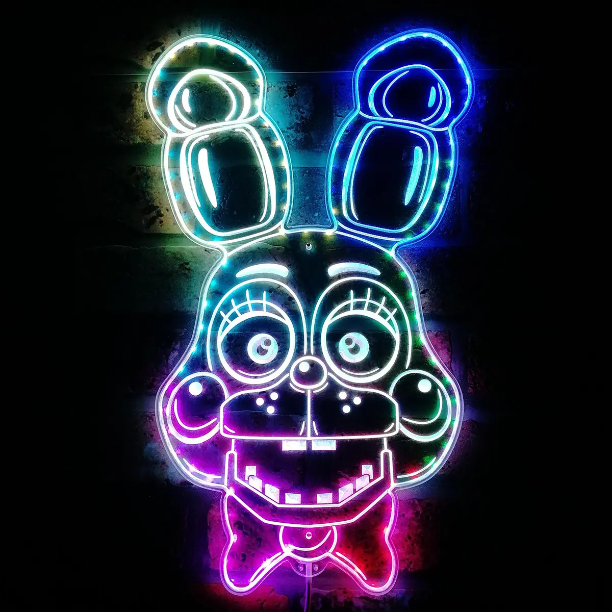 Five Nights Af Freddy's Bonnie Neon Led Sign With Dynamic Rgb Colors 1