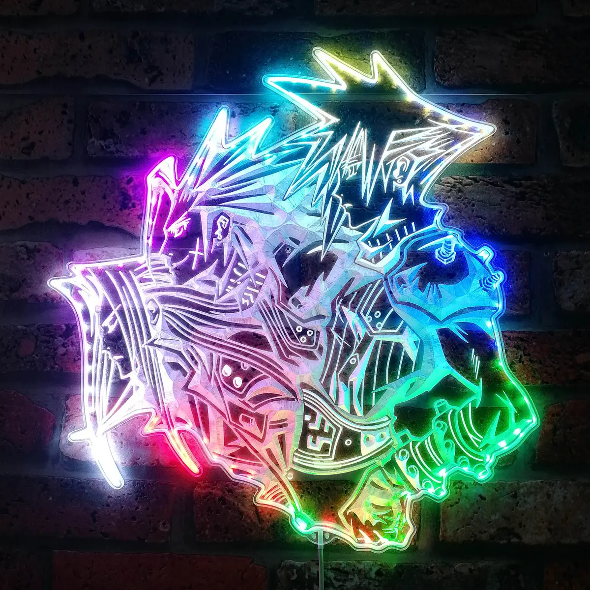 Final Fantasy 7 Cloud Neon Led Sign With Dynamic Rgb Colors 1