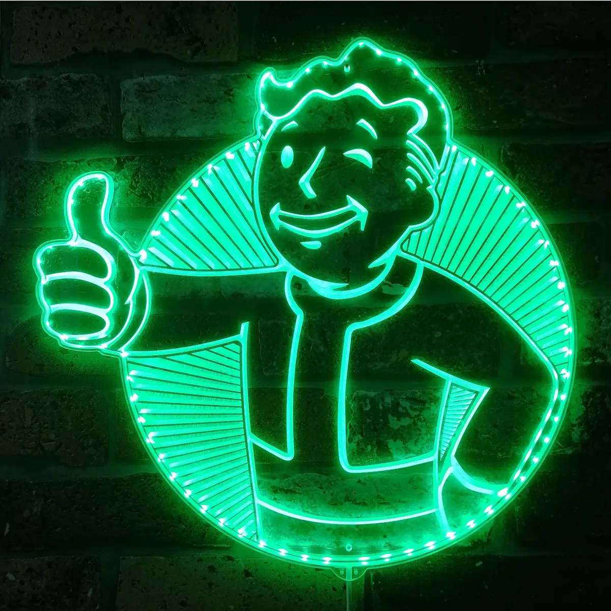 Vault Boy Fallout Neon Led Sign With Dynamic Rgb Colors 1