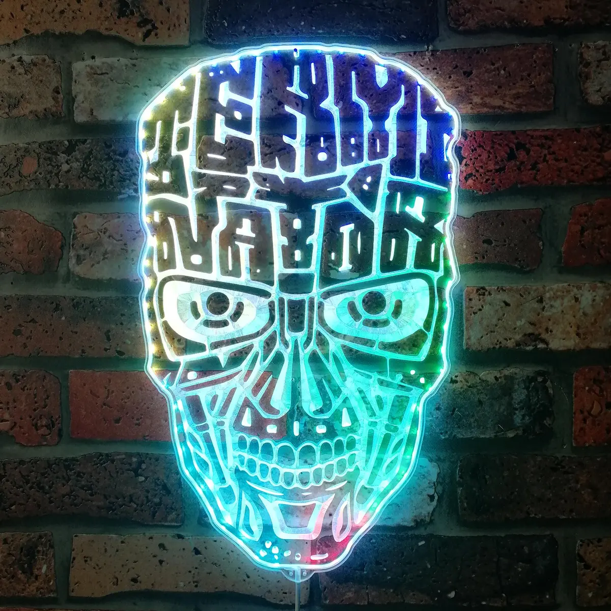 Terminator Neon Led Sign With Dynamic Rgb Colors 2