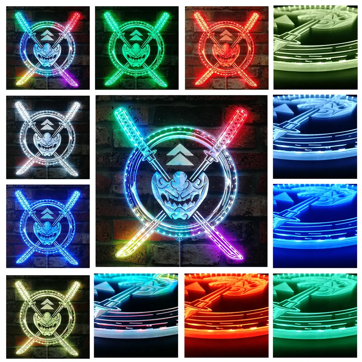 Ghost Of Tsushima Samurai Neon Led Sign With Dynamic Rgb Colors 2