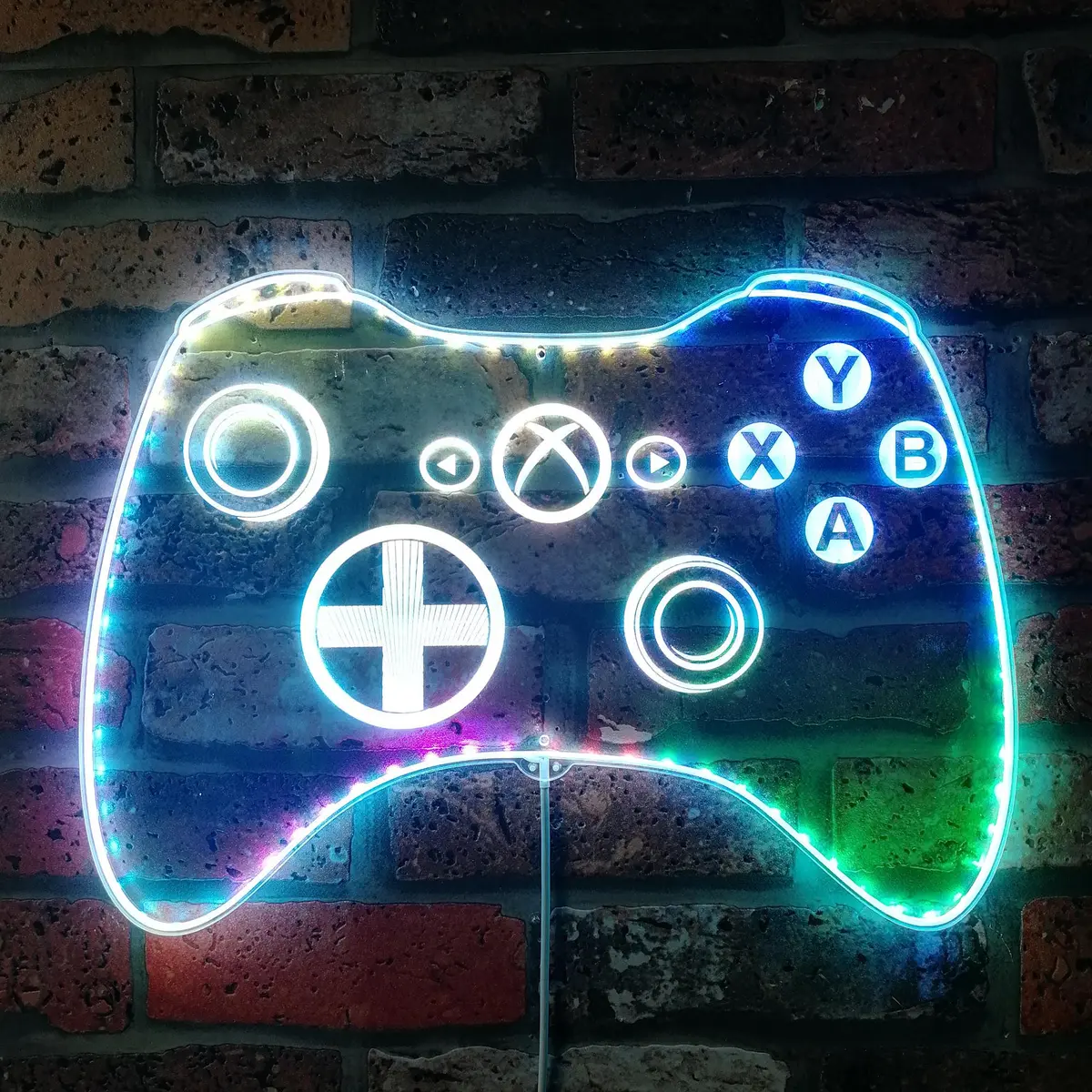 Xbox Game Controller Neon Led Sign With Dynamic Rgb Colors 1